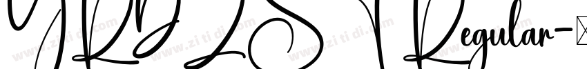 YRDZST Regular字体转换